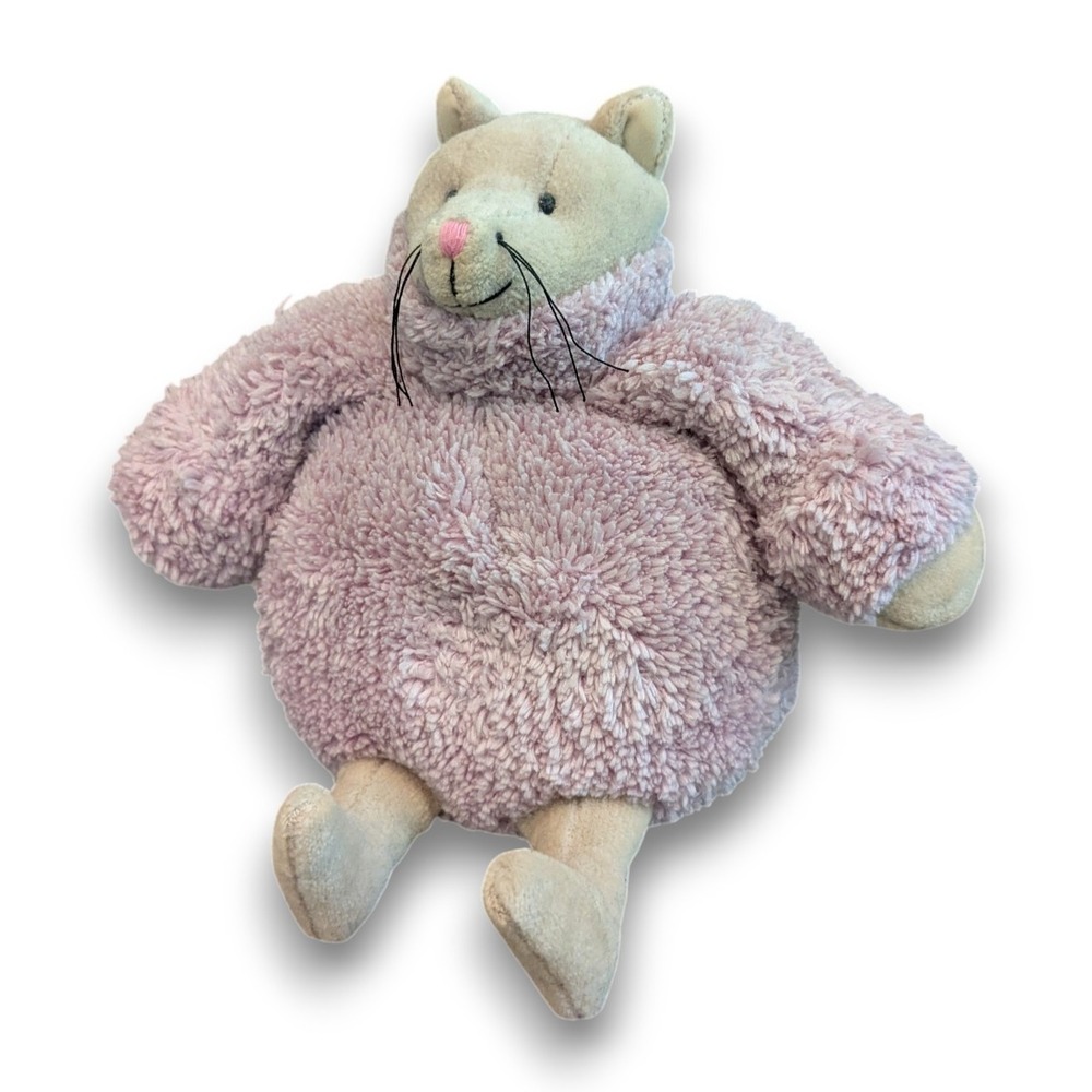 Jellycat Poloneck Peeker Cat Pink Chubby Kitty Plush Retired Paper Tags 6''